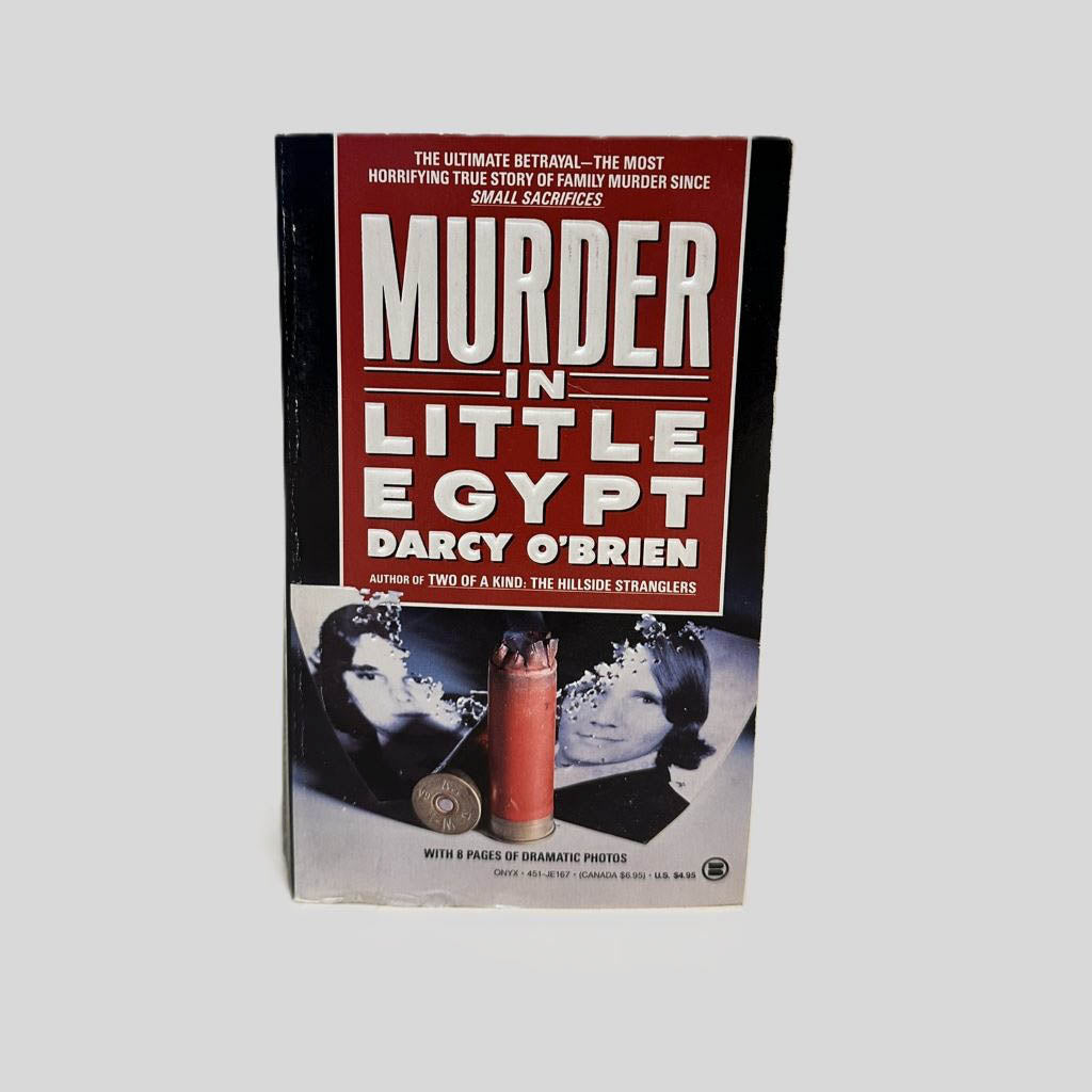 Front cover view of Murder in Little Egypt by Darcy O'Brien centered on a neutral light gray background.