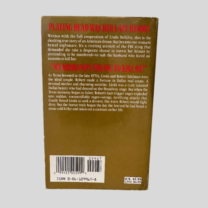 Back cover view of My Husband's Trying to Kill Me! by Jim Schutze centered on a neutral light gray background. 