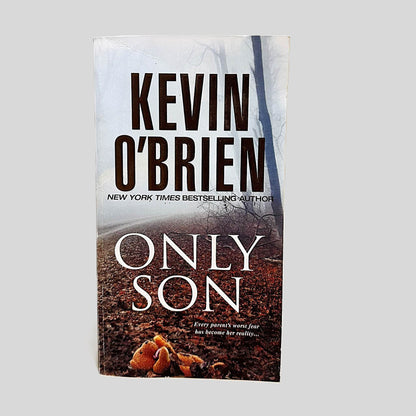 Front cover view of Only Son by Kevin O'Brien centered on a neutral light gray background. 