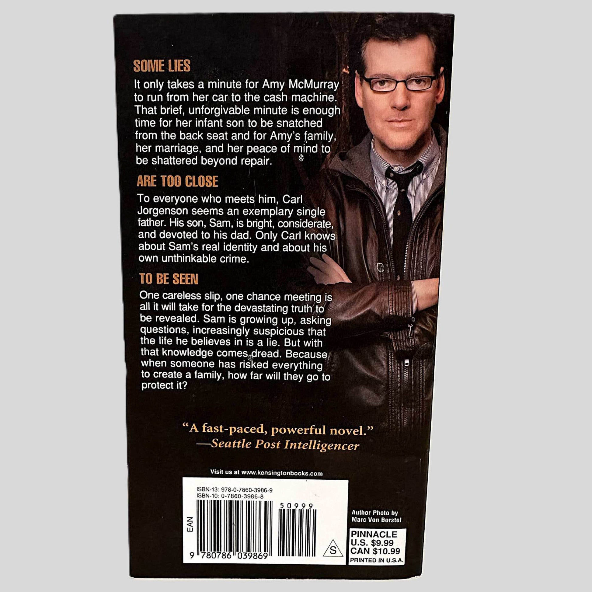 Back cover view of Only Son by Kevin O'Brien centered on a neutral light gray background. 