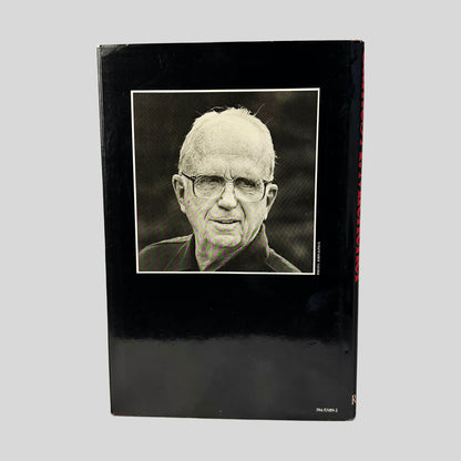 Back cover view of Poland A Novel by James A. Michener centered on a neutral light gray background. Dust jacket is present and shows no damage.