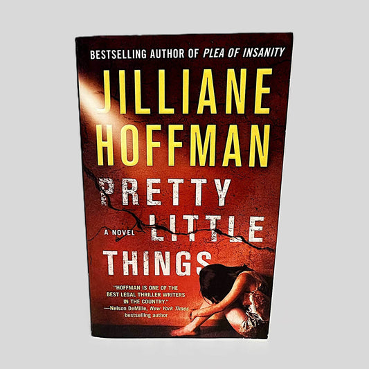 Front cover view of Pretty Little Things by Jilliane Hoffman centered on a neutral light gray background. 