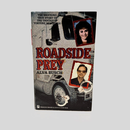Front cover view of Roadside Prey by Alva Busch centered on a neutral light gray background.