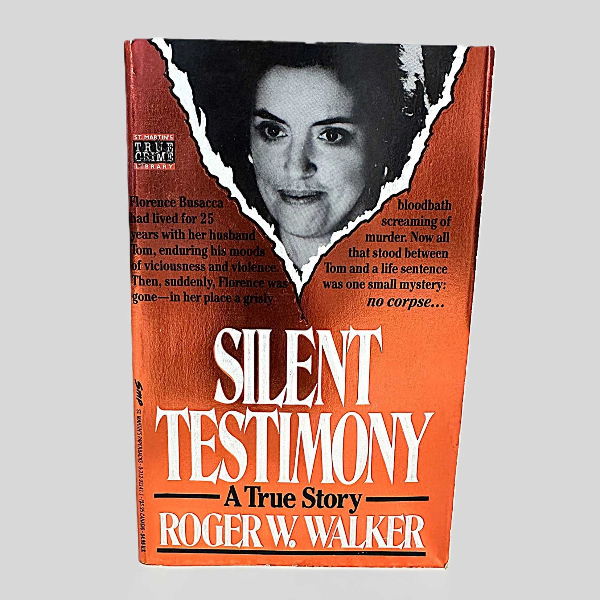 Front cover view of Silent Testimony by Roger W. Walker centered on a neutral light gray background.