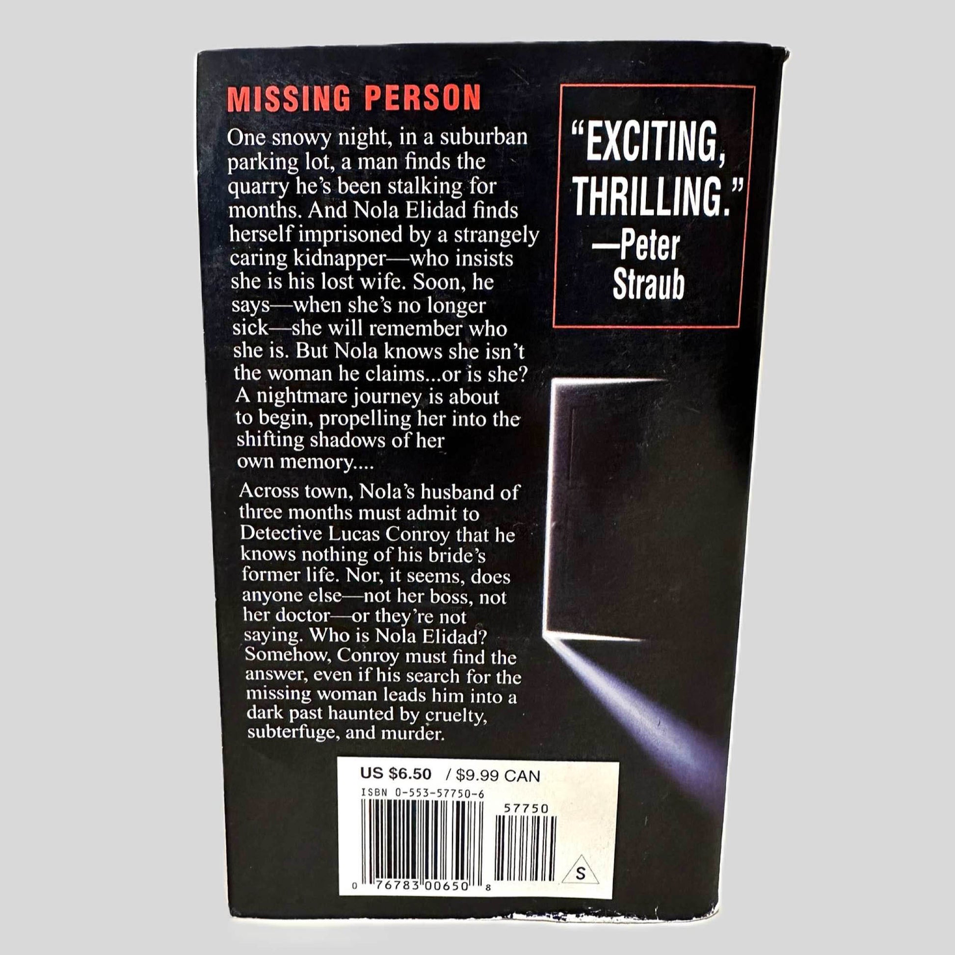 Back cover view of That's Not My Name by Yvonne Navarro centered on a neutral light gray background. 