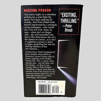 Back cover view of That's Not My Name by Yvonne Navarro centered on a neutral light gray background. 