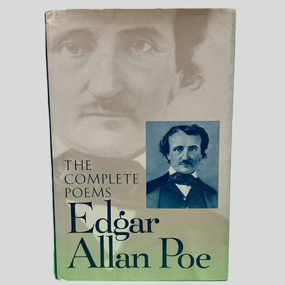 Front cover view of The Complete Poems of Edgar Allan Poe centered on a neutral light gray background. 