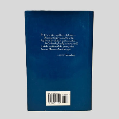 Back cover view of The Complete Poems of Edgar Allan Poe centered on a neutral light gray background. 