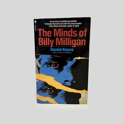 Front cover view of The Minds of Billy Milligan by Daniel Keyes centered on a neutral light gray background. 