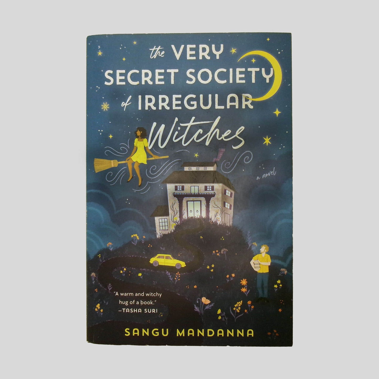 Front cover view of The Very Secret Society Of Irregular Witches by Sangu Mandanna centered on a neutral light gray background. 