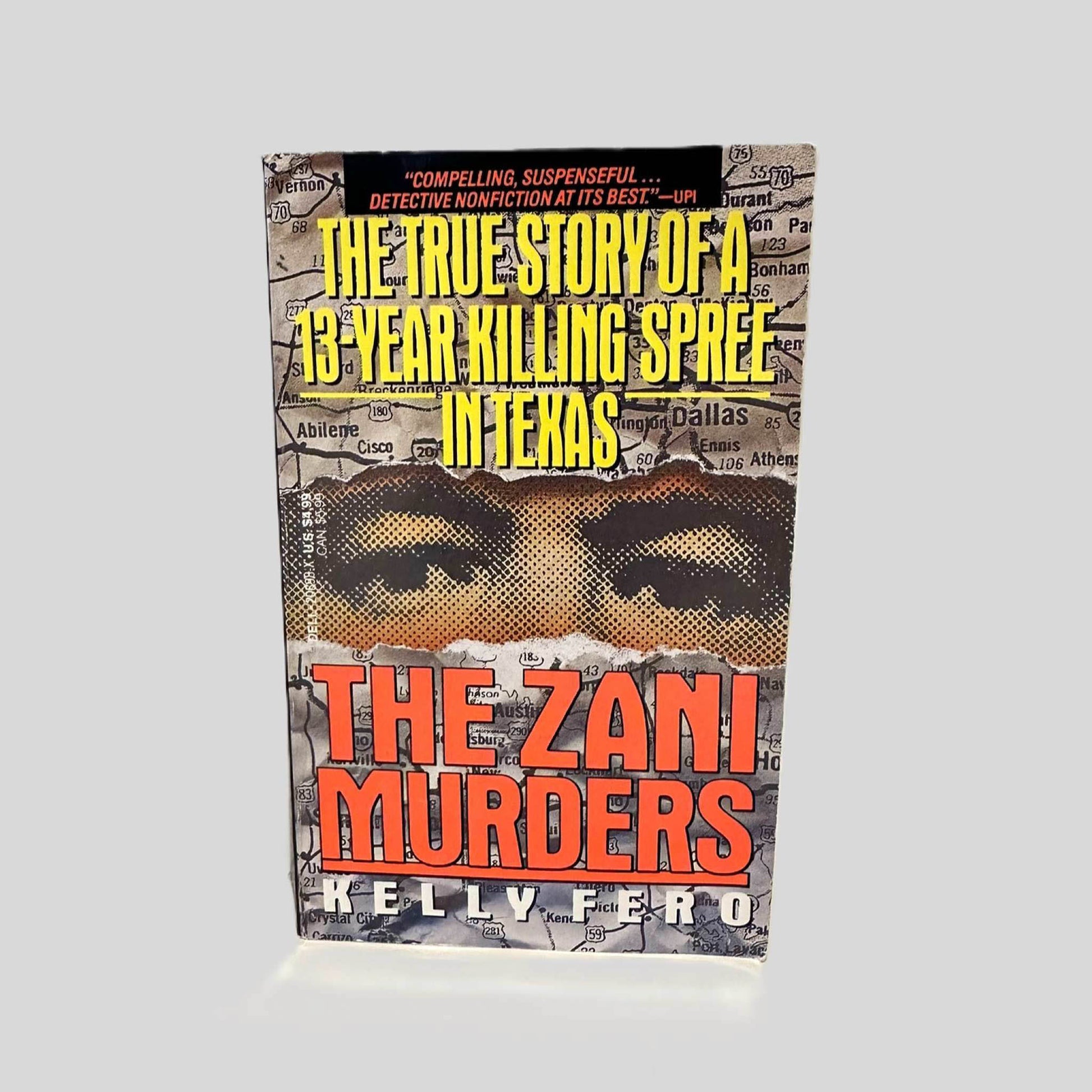 Front cover view of The Zani Murders by Kelly Fero centered on a neutral light gray background. 