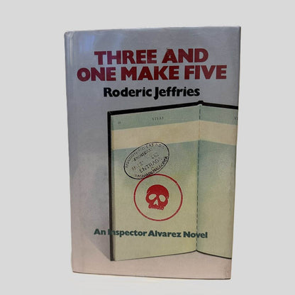 Front cover view of Three and One Make Five by Roderic Jeffries centered on a neutral light gray background. Dust jacket is present and undamaged.