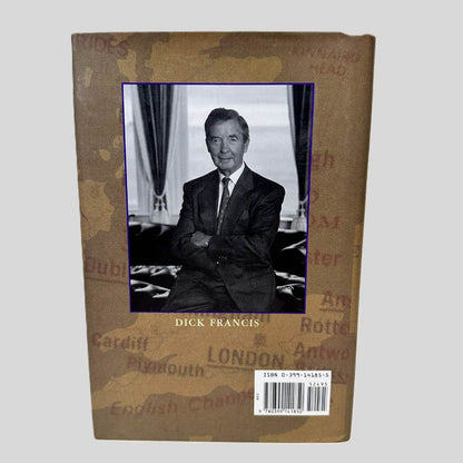 Back cover view of To the Hilt by Dick Francis centered on a neutral light gray background. Dust jacket is present with no visible damage.