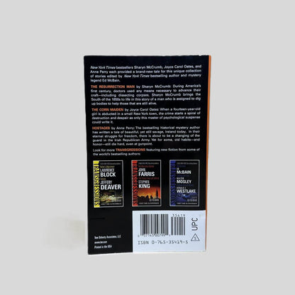 Back cover view of Transgressions Vol. 4 Edited by Ed McBain centered on a neutral light gray background. 