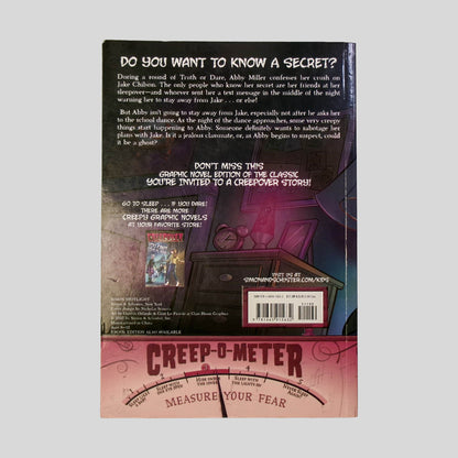 Back cover view of Truth Or Dare ... The Graphic Novel by P. J. Night centered on a neutral light gray background. 
