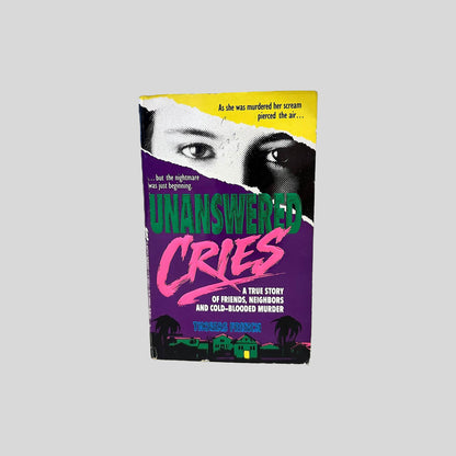 Front cover view of Unanswered Cries by Thomas French centered on a neutral light gray background. 