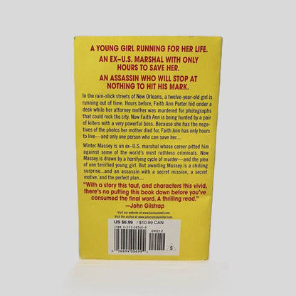 Back cover view of Upside Down by John Ramsey Miller centered on a neutral light gray background. 