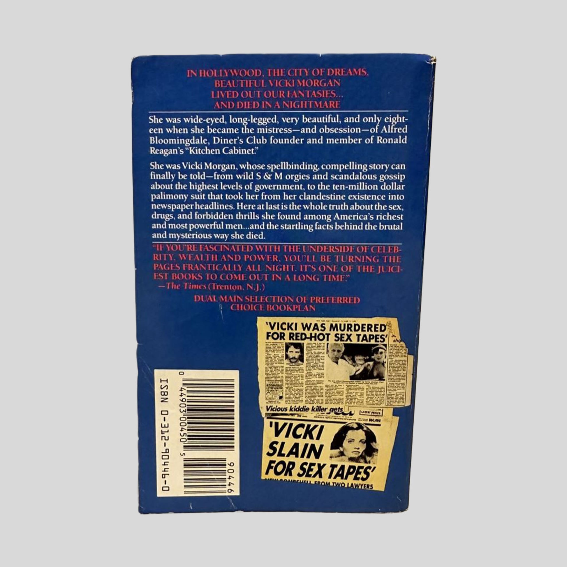 Back cover view of Vicki by Milton and Bardach centered on a neutral light gray background. 