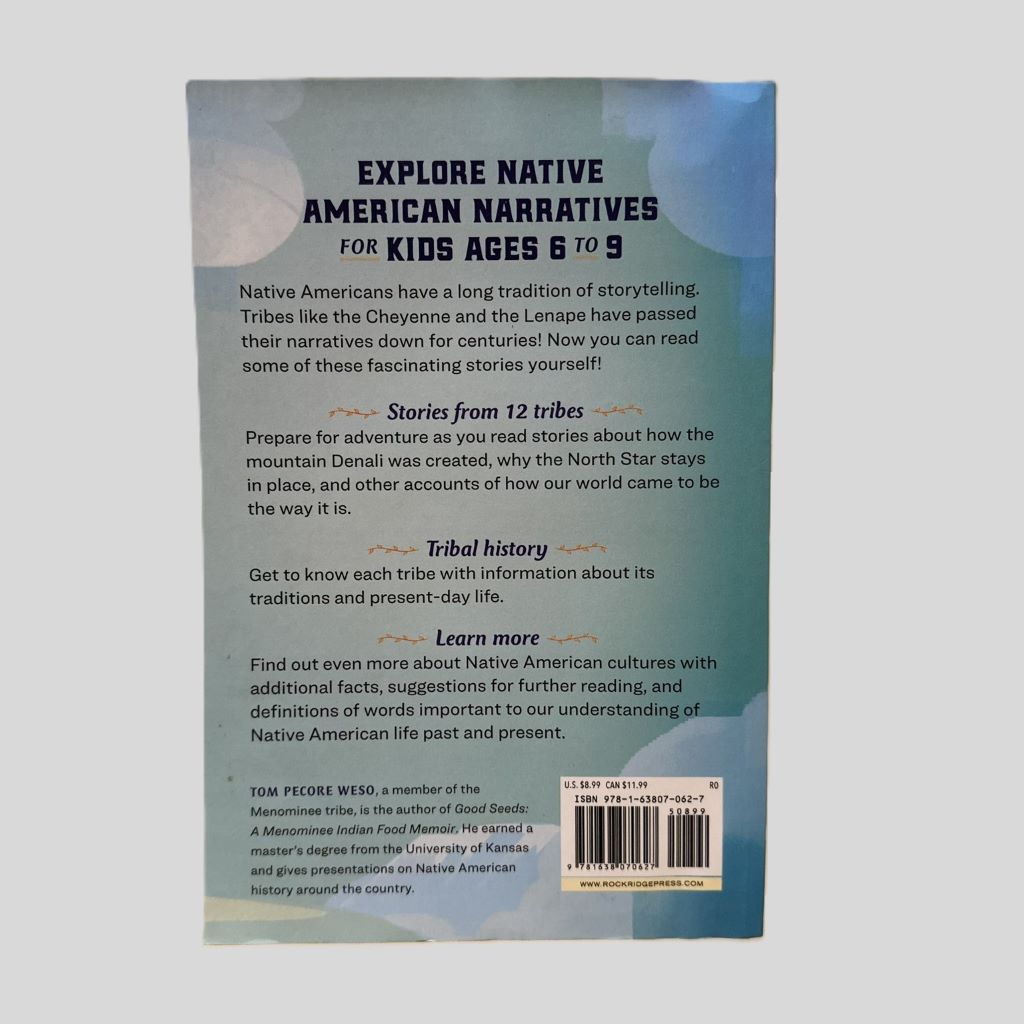 Native American Stories for Kids - Back Cover