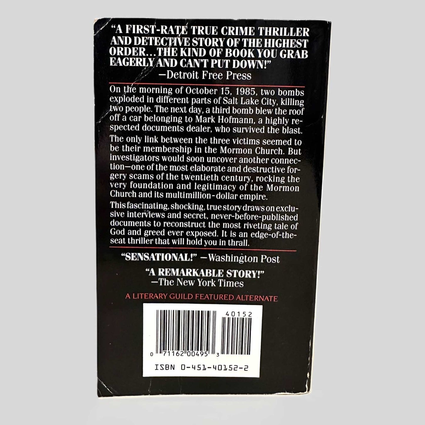 The Mormon Murders by Steven Naifeh & Gregory White Smith - Fehmerling Books