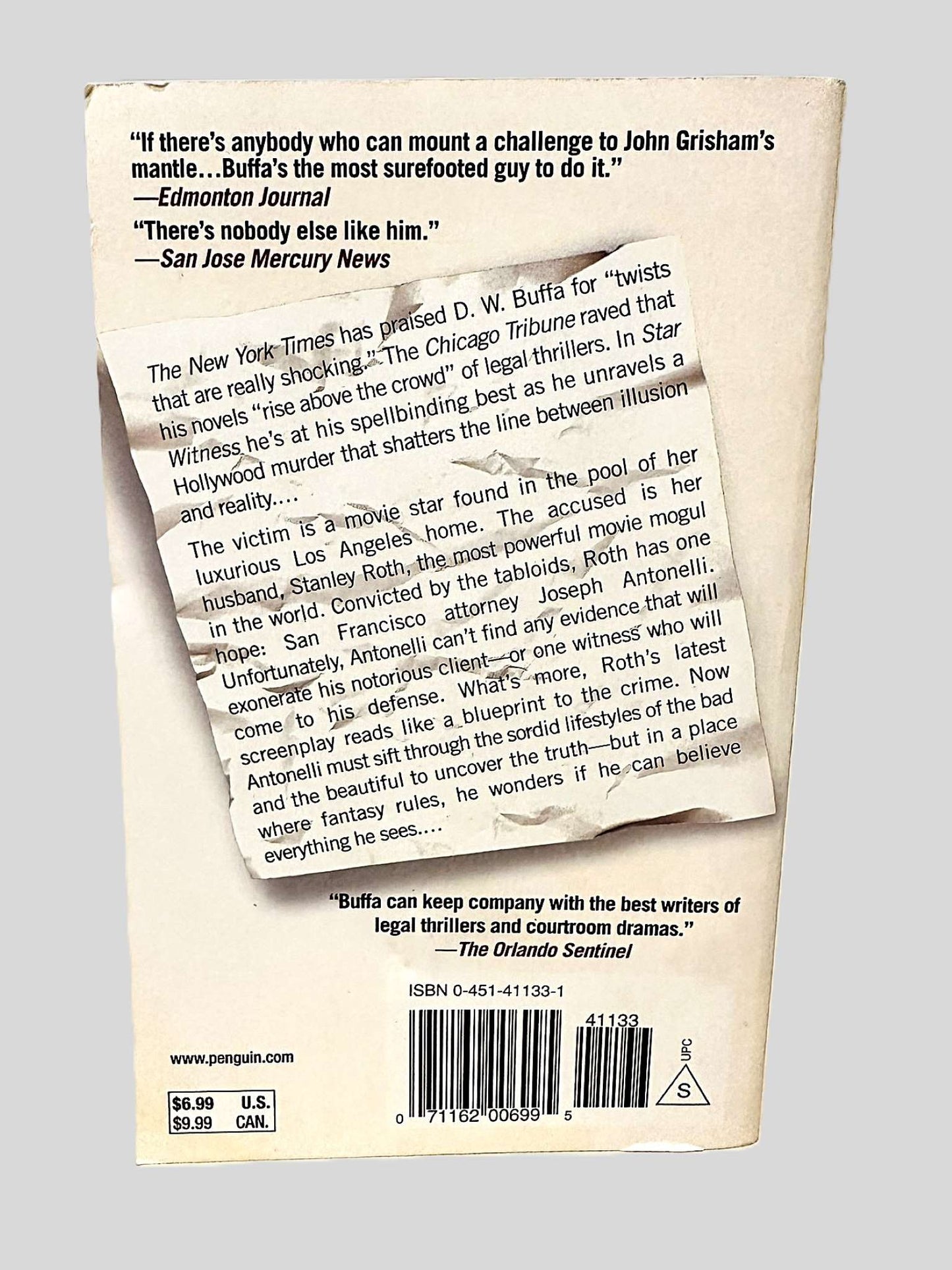 Star Witness by D.W. Buffa - Fehmerling Books