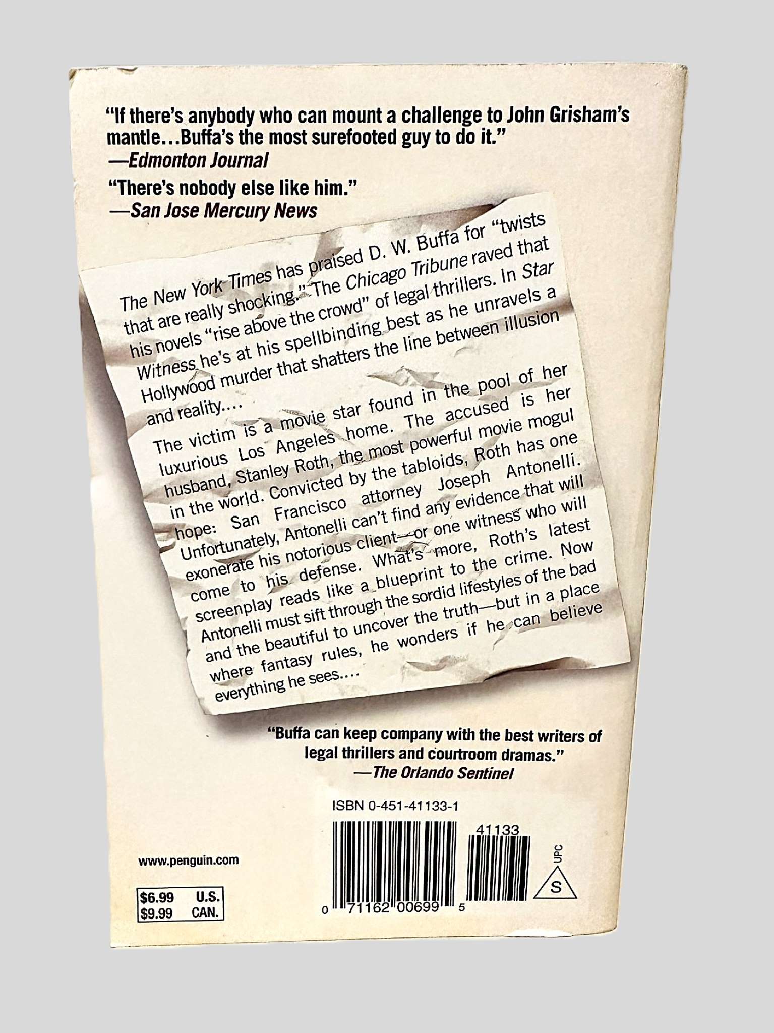 Star Witness by D.W. Buffa - Fehmerling Books