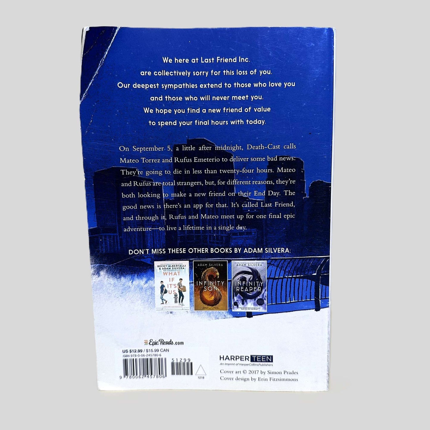 They Both Die at the End by Adam Silvera - Fehmerling Books
