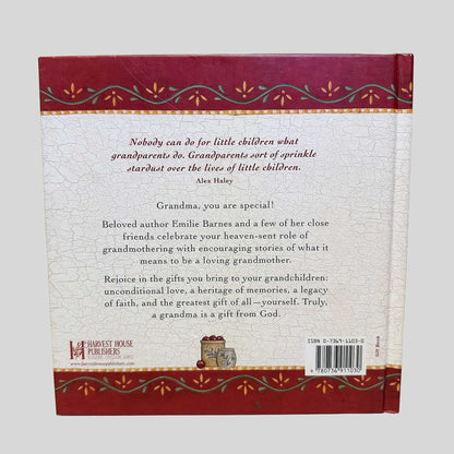 A Grandma Is a Gift from God by Emilie Barnes - Back Cover