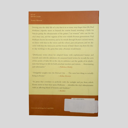 The Seasons Of Rome by Paul Hofmann - Back Cover - Fehmerling Books