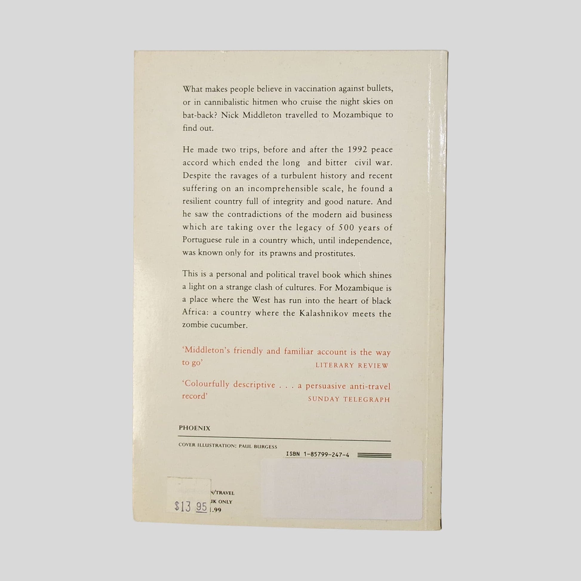 Kalashnikovs And Zombie Cucumbers by Nick Middleton - Back Cover - Fehmerling Books