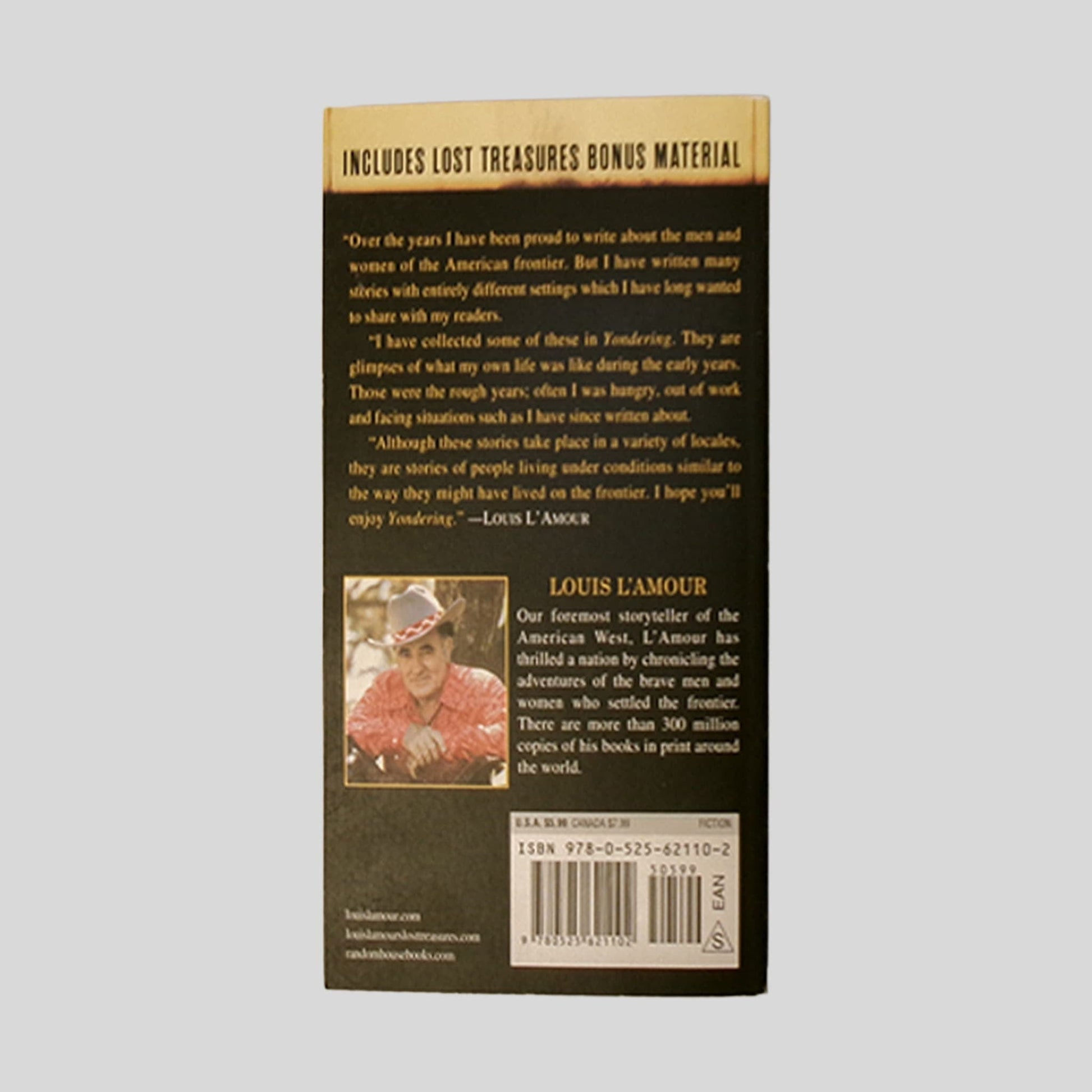 Yondering by Louis L'Amour - Back Cover - Fehmerling Books