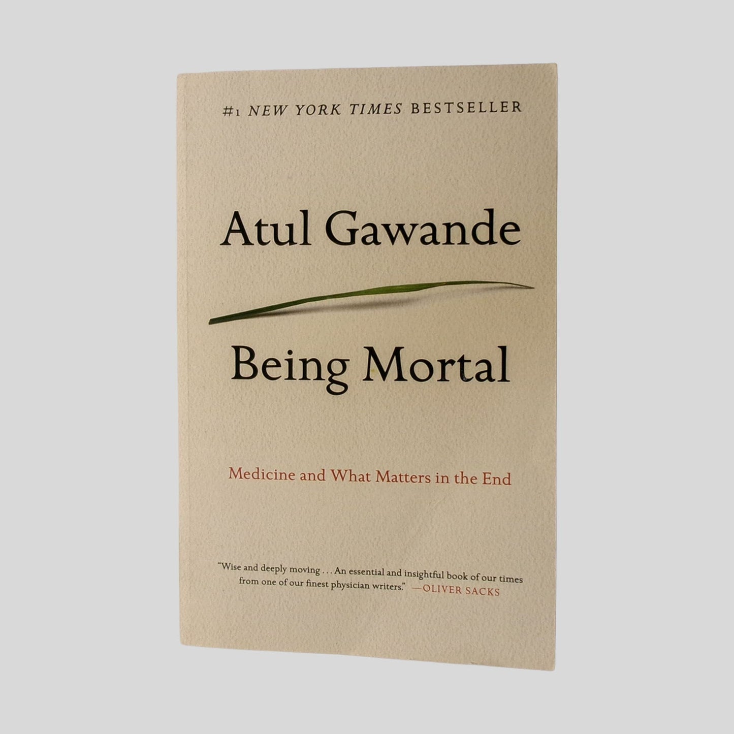 Being Mortal by Atul Gawande - Front Cover - Fehmerling Books
