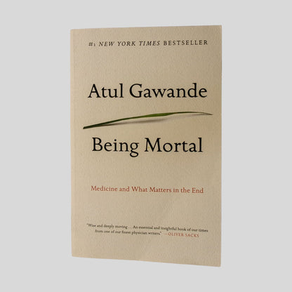 Being Mortal by Atul Gawande - Front Cover - Fehmerling Books