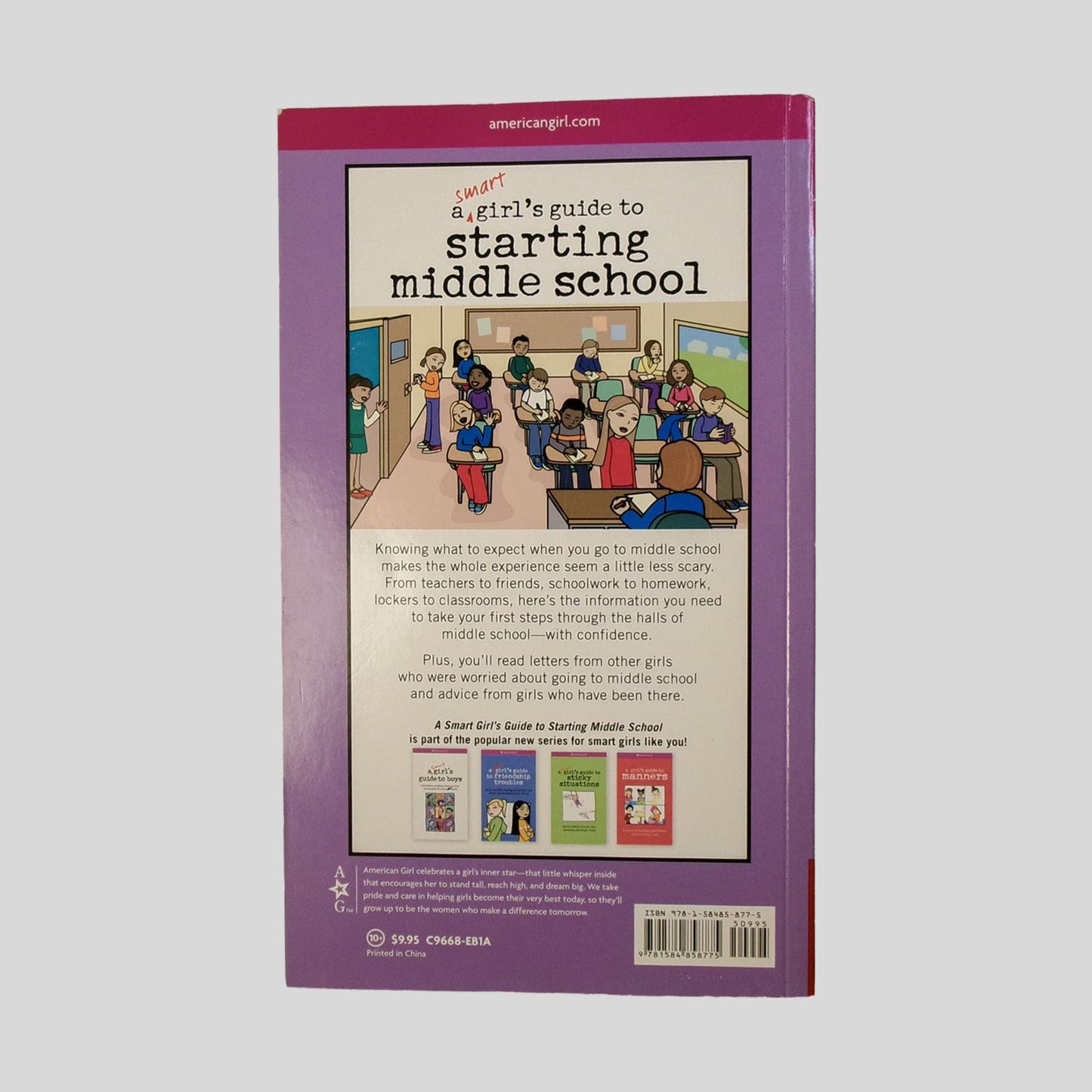 A Smart Girl'S Guide To Starting Middle School by Julie Williams - Back Cover - Fehmerling Books
