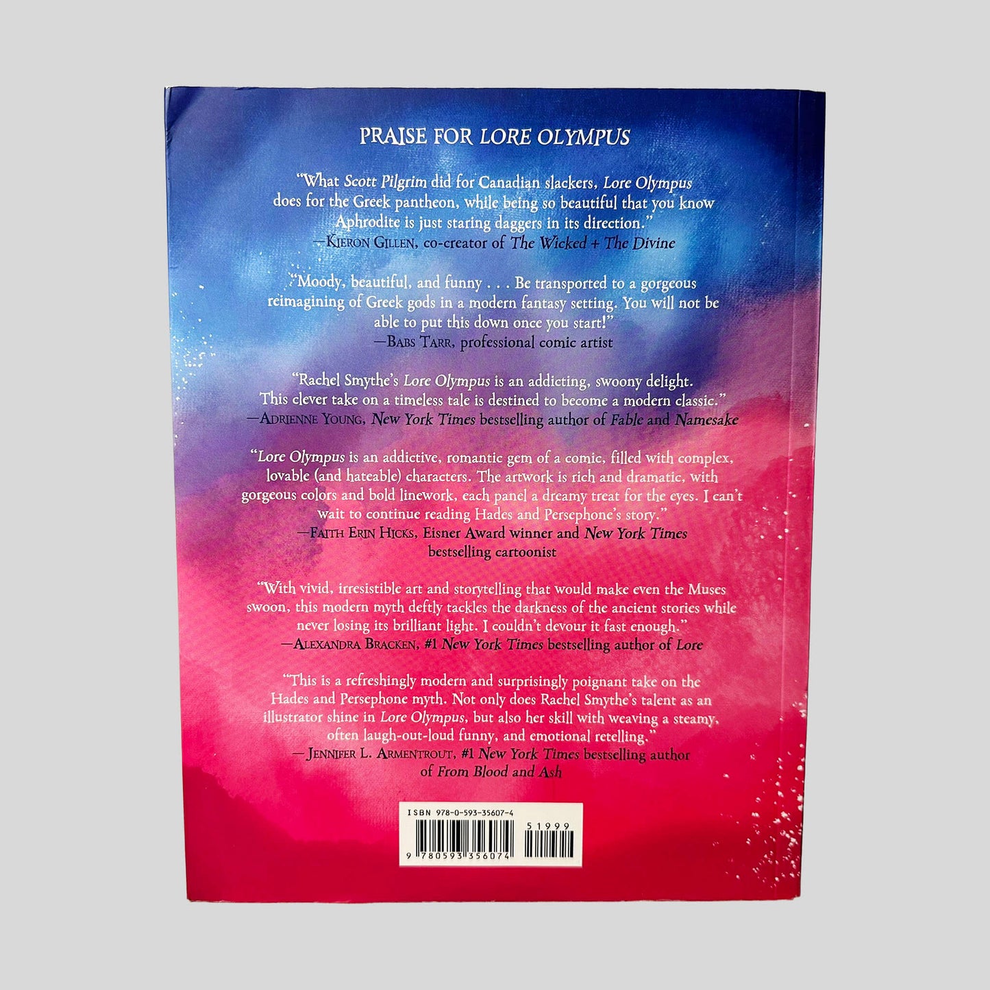 Lore Olympus: Volume One by Rachel Smythe - Back Cover - Fehmerling Books