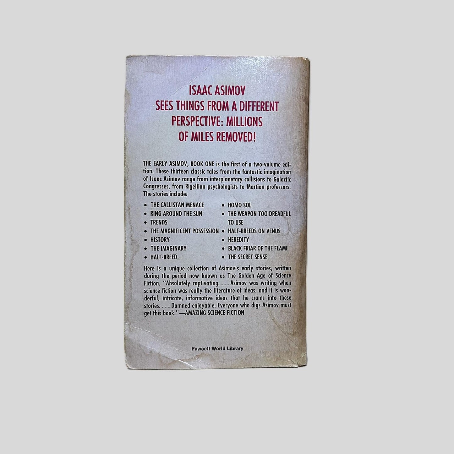 The Early Asimov Book One by Isaac Asimov