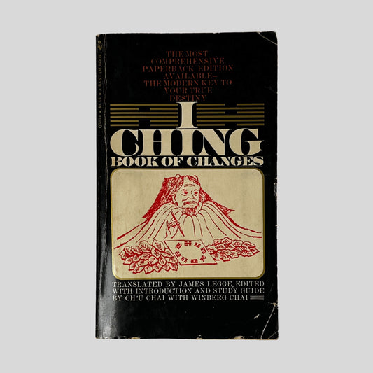 Front cover of I Ching Book of Changes Translated by James Legge, vintage acceptable condition paperback edition (Religion & Spirituality).