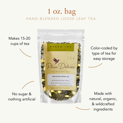 Plum Deluxe Tea - Peaches and Cream Oolong Tea - Loose Leaf Peach Tea: 1 oz