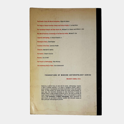 Back cover of Peasants by Eric R. Wolf showing back text summary and publication details.