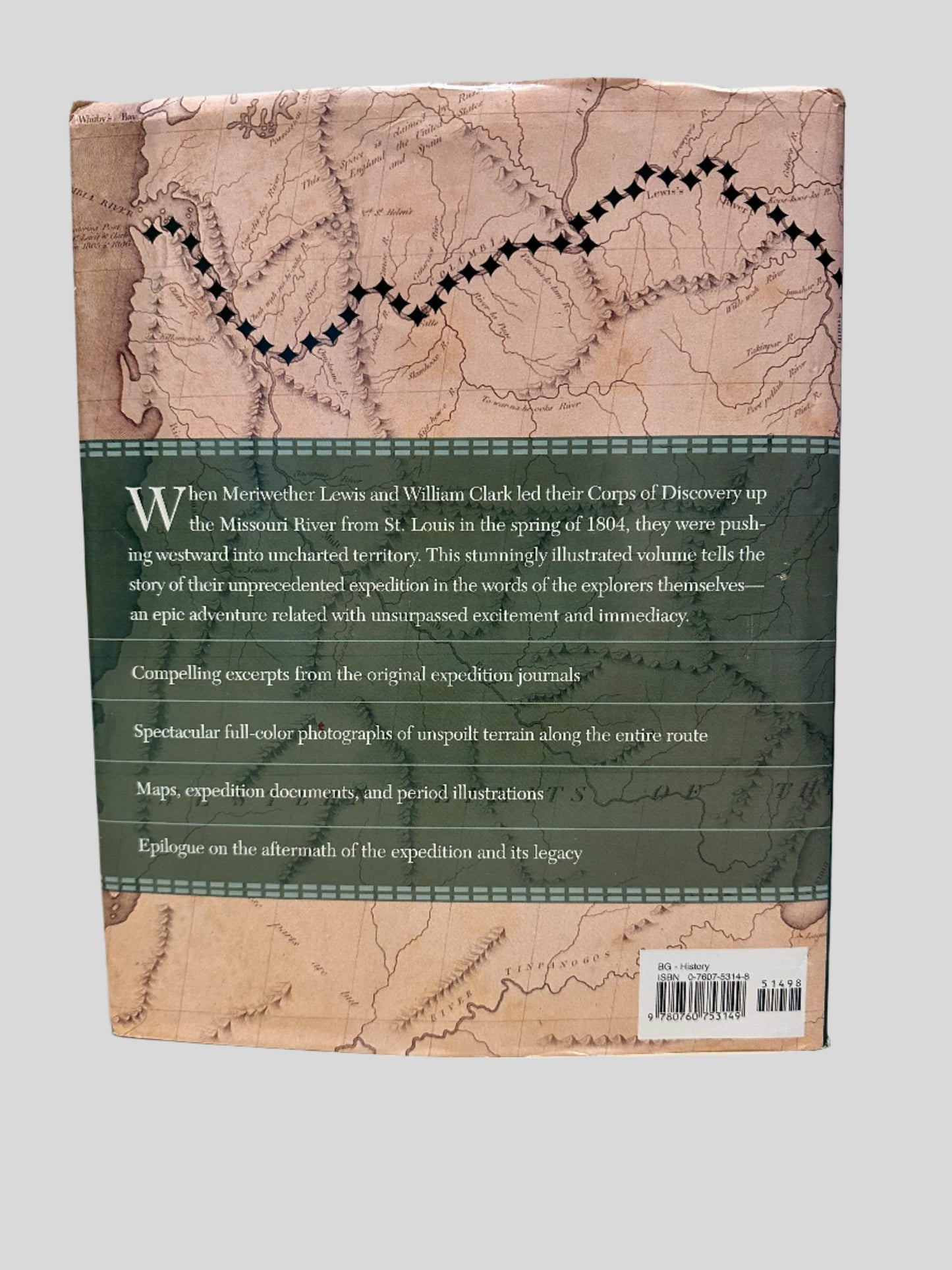 Lewis And Clark - Voices From The Trail by Michael Kerrigan - Back Cover