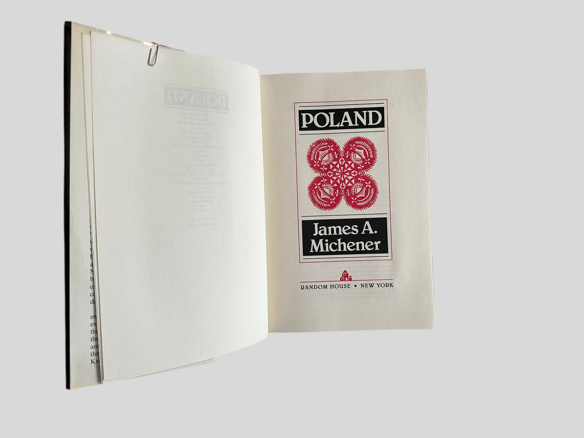 Poland A Novel by James A. Michener - Fehmerling Books