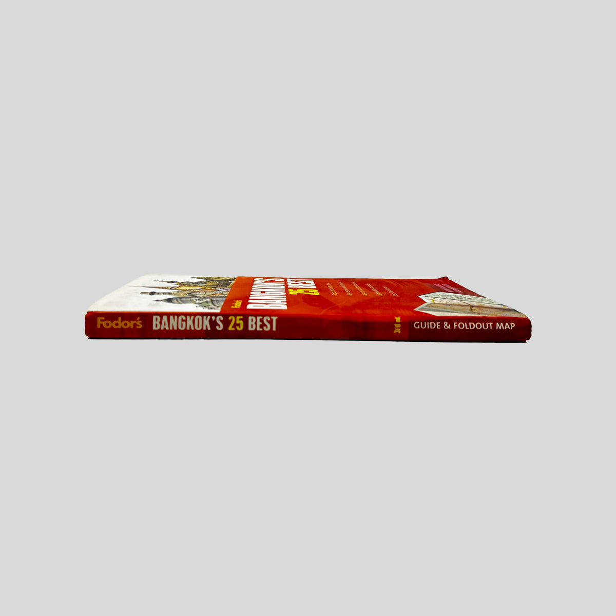 Spine view of Fodor's Bangkok's 25 Best vintage paperback edition.