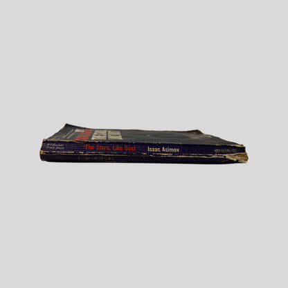 Spine view of The Stars, Like Dust vintage Fawcett Crest mass market paperback edition by Isaac Asimov.
