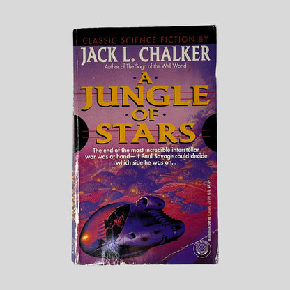 Front cover of A Jungle of Stars by Jack L. Chalker, vintage acceptable condition paperback edition (Science Fiction).
