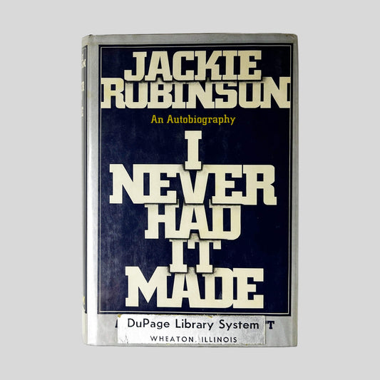 Front cover of I Never Had It Made by Jackie Robinson, vintage good condition hardcover edition (Biography & Memoir).