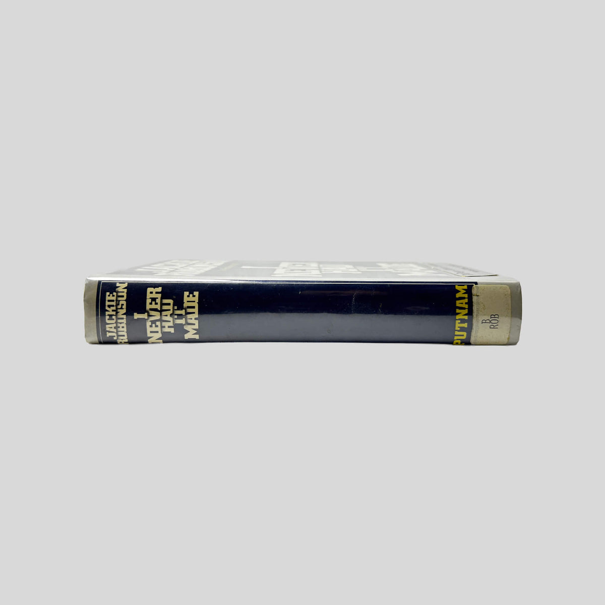Spine view of I Never Had It Made vintage hardcover edition by Jackie Robinson.