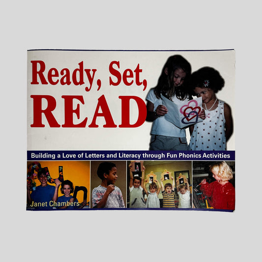 Front cover of Ready, Set, Read by Janet Chambers, vintage 2003 Zephyr Press very good condition paperback edition (Children's educational guide).