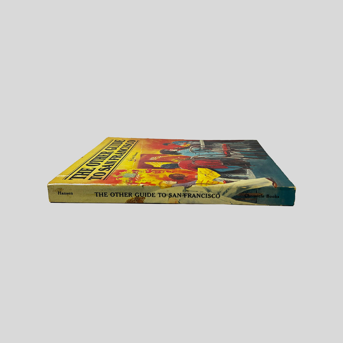 Spine view of The Other Guide to San Francisco vintage paperback guide by Jay Hansen.