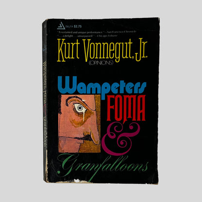 Front cover of Wampeters, Foma & Granfalloons by Kurt Vonnegut, Jr., vintage acceptable condition paperback edition (Literature & Essays).