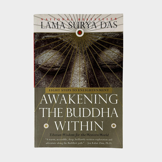 Front cover of Awakening the Buddha Within by Lama Surya Das, vintage very good condition paperback edition (Religion & Eastern Philosophy).